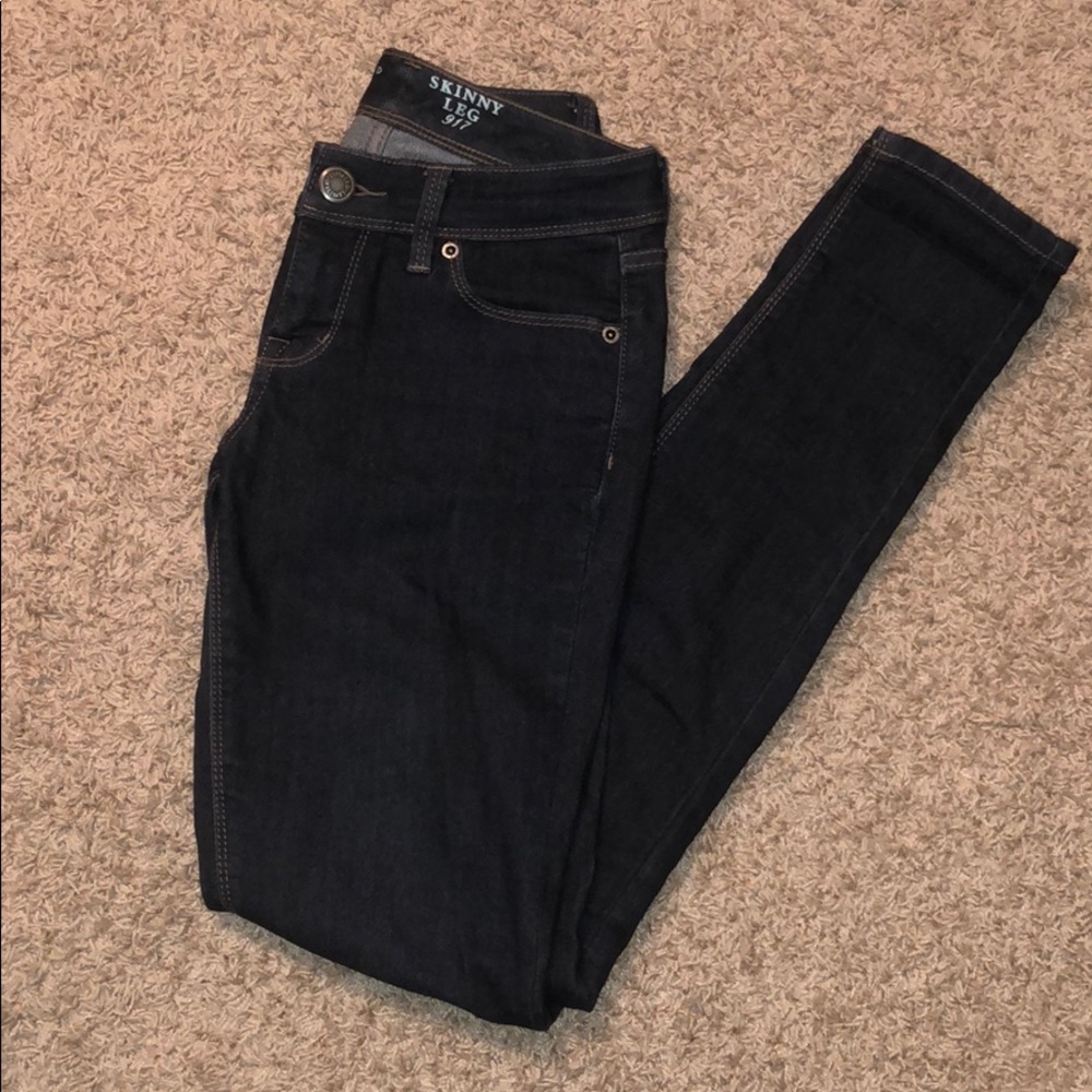 The Limited Dark Wash Skinny Jeans